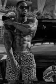[L435] Male Model Showing Off Body Fine Art Hunky Physique MATTE OR GLOSS OPTION