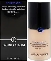 Designer Glow Radiant Revitalizing Foundation SPF 15 PA Plus - 2.5 by Giorgio Armani for Women - 1 oz Foundation