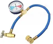 AC Charging Hose with Pressure Gauge | R134A AC Refrigerant Refill Hose Kit | Fridge Kit with Pressure Gauge, Perfect for Car Air Conditioner Refrigerant