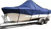 Waterproof Center Console Boat Cover, Heavy Duty Boat Cover for Center Console B