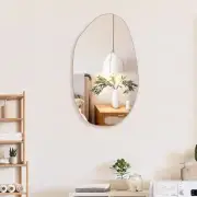 Irregular Wall Mirror Asymmetrical Mirror Frameless Mirror for Bathroom Living R