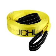 JCHL Recovery Tow Strap with Reinforced Loops 2inx20ft Heavy Duty 24,000lb Br...