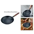 Wok Pan Cooking Wok Uncoated General Chinese Wok for Gas Induction Electric