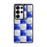 Galaxy S25 Ultra Impact Ring Stand Case Balloon Checkers - Royal Blue