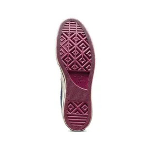 【CONVERSE】男鞋 女鞋 藍紫色 帆布鞋 高筒 立體毛料 三星標 休閒鞋 A07980C
