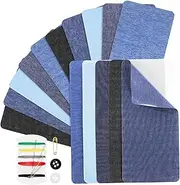 Gadpiparty 15Pcs Iron Jean Patches for Repairing Fabric Patches Durable Adhesive Transfers for Clothing Fixes and Custom Designs