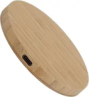 15W Wireless Charger, Bamboo Wood Fast Charging Station with Maximum 8mm Transmission Distance, Safe & Reliable Charging for Note 8, S8, S10, G7