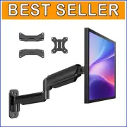 Height Adjustable Monitor Wall Mount for 22-35 Inch Screens | Full Motion Arm