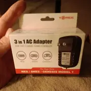 Genesis / SNES / NES 3-in-1 Universal AC Adapter - Tomee. New. Ships free
