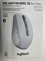 Logitech MX Anywhere 3S For Mac BT Mouse - Pale Grey (910-006948) - New