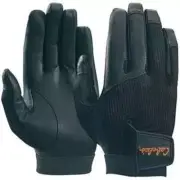 New Cabela's Black Leather Palm Mesh Back Shooting Hunting Gloves Size 2XL S93
