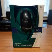 NEW SEALED Logitech M500 Corded USB Hyper Scroll Mouse