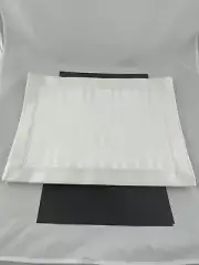 SET OF 6 WATERFORD BARONS STRIPE PLACEMATS IN PEARL COLOR – NEW