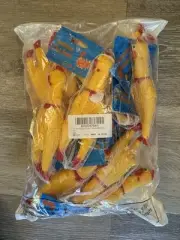 15 Piece Fun Pet Dog Shrilling Rubber Chicken Squeeze Screaming Toy 6 Inch