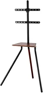 Artiss TV Stand Wooden Tray 90 Degree Swivel Height Adjustable and Space Saving Design for Most 24 to 55 inch LCD, LED OLED TVs One Shelf