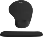 Crest Ergonomic Keyboard & Mouse Pad (Black)