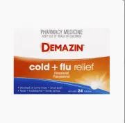 Demazin Cold + Flu Relief 24 Tablets