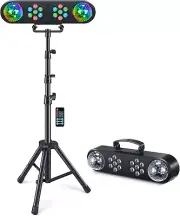 DJ Lights with Stand, Telbum Party Bar Light Set, Mobile Stage Lighting System S