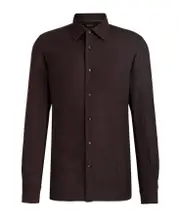 linen shirt SHIRTS CM42,SHIRTS CM43,SHIRTS CM40,SHIRTS CM41,SHIRTS CM39,SHIRTS CM44 dark brown