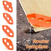 4Pcs Radius Jig Router Templates Plastic Corner Routing Template Rounded∀