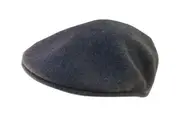 KANGOL 504 Wool Ivy Cap Mens Warm Winter Flat Classic Hat - Dark Flannel