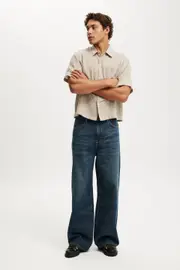 [Cotton On Men] Cotton On Men - Super Baggy Jean - Mercury blue W28L32 MERCURY BLUE