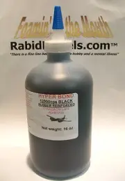RUBBER TOUGHENED CA SUPER GLUE 16 oz bottle *EX-THICK* BLACK Cyanoacrylate