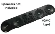 Universal Speaker Panel 4x6.5 - 2 X Tweeters Pod ( Wood And Fabric ) GMC LOGO!!