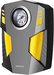 Tire Inflator - Air Compressor | Digital Pressure Gauge | Reusable Electric Pump Device | Portable Compressor Unit | Multifunctional Inflator Car Accessories Tire Repair Tools for Rubber Boat