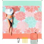 Beach Blanket Waterproof Sandproof Extra Large Beach Mat 79" X 83"/120"x108"f...