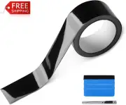 LZLRUN Free Tool Kit High Gloss Vinyl Wrap Kit for Black Out Chrome Delete Windo