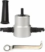 Metal Cutting Double Head Sheet Nibbler Saw Cutter Tool Drill Attachment Free Cutting Tool Sheet Metal Cut