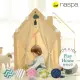 【Naspa】韓國手工製頂級遊戲木屋-美型卡榫結構兒童帳篷遊戲床韓劇同款(MOMO獨家花色-橡膠槌版)