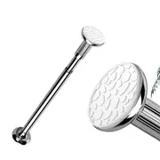 Adjustable Bathroom Telescopic Curtain Rail Rod Tension Extendable Hanging Pole