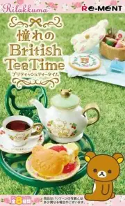 Re-ment Miniature British Tea Time Full Set 8 Rilakkuma Relax Bear Japan F/S