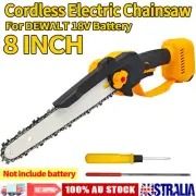 8inch Cordless Electric One-Hand Wood Saw Chainsaw Cutter For Dewalt 18V Battery