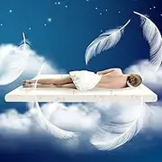 DreamZ Bamboo Fabric Cool Gel Memory Foam Mattress Topper, 5 cm Thickness, Single