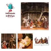Nativity Set Christmas Indoor 11 Piece 5 inch Scene Figurines Statue Jesus Ma...