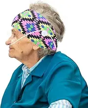 Comfortable Oxygen Nasal Cannula Ear Protector Cannula Headband Hairband for Oxygen Concentrator Accessories Oxygen Cannula Ear Protector for Oxygen Users to Prevent Ear Soreness (Purple)