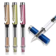 4 Pcs Refillable Fountain Pen Transparent Caligraphy Pens for Writing Upgrate...
