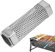 Pellet Smoker Tube - Grilling Smoked Pipe Stainless Steel,High-Efficiency Grill Acessories Flavor-Infused Pellet Tube for Backyard BBQ, Camp Cooking, Grilling Steak Chicken Turkey