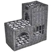 Willow Cat Tree Pet House/Bed/Castle/Scratching Post with Cushion House vidaXL