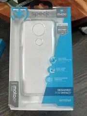 Speck GemShell Case for Motorola MotoE5- Clear!
