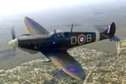 Supermarine Aircraft Spitfire MK26B Airplane Desk Wood Model Small New