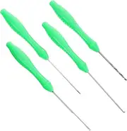 WESIEVYA 4 Pack Fishing Bait Needle Set Lure Needle Hooks for Easy Bait Threading Stainless Steel Fishing Tackle