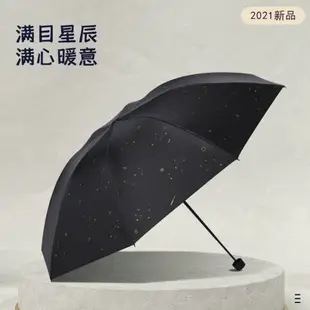 天堂傘折疊遮陽防紫外線遮陽傘黑膠防曬雨傘女零透光晴雨兩用傘男