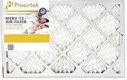 Proairtek AF16241M13SWH Model 16x24x1 Air Filter, MERV 13; Ideal for Anyone Wanting Clean, Crisp Air in Their Home; It Captures Microscopic Airborne Particles Without Impacting Air Flow