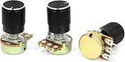 Aexit 3 (Potentiometer) Pcs 1K OHM Linear Taper Rotary Potentiometer 1KB (43ry298qf215) B1K Pot