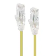 Alogic C6S-01YEL 1m Yellow Ultra Slim Cat6 Network Cable - Series Alph