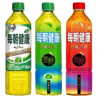 【每朝健康】綠茶/無糖紅茶 650ml 任選5箱(120入)